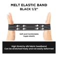 thumbnail image 5 of Ebo Melt Elastic Band Lace Melting for Lace Wigs 1/2" Inch ( Black ) - 4 Pack, 5 of 6