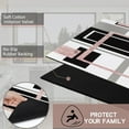 thumbnail image 4 of Anti Fatigue Kitchen Mats Set of 2, Non Slip Cushioned Kitchen Rug Sets, Washable Geometric Square Kitchen Runner Rugs for Home Office Laundry, 17'''' x 47'''' + 17'''' x 30'''' Abstract Art Patchwork, 4 of 6