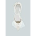thumbnail image 4 of Clarice Sheer Bow Detail Glitter Flat Sandals, 4 of 11