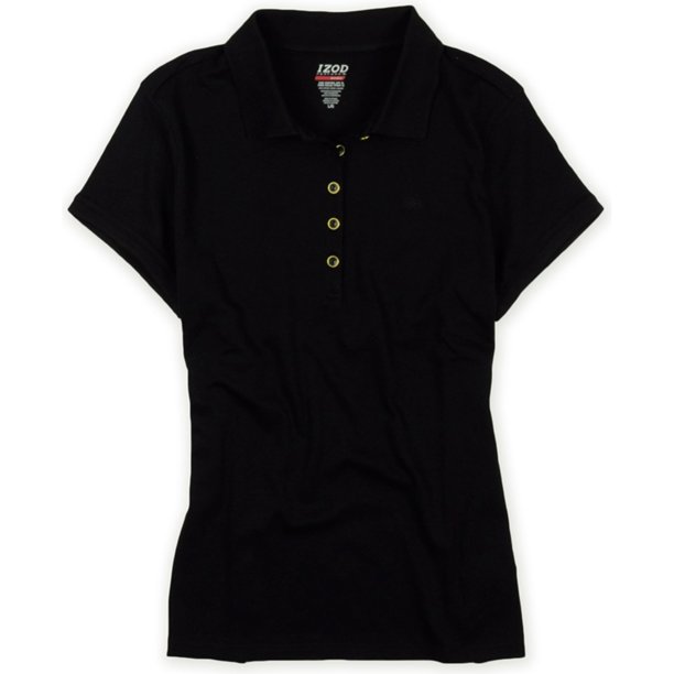 Polo IZOD Performx Basix Sun Control Upf 15 para mujer negro grande