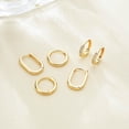 thumbnail image 5 of YEUOYEA 3 Pairs Small Gold Hoop Earrings Set for Women, 14K Gold Plated Hypoallergenic Dainty Cute Huggie Hoops, Jewelry Gift, 5 of 5