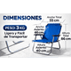 thumbnail image 4 of 4 Silla Plegable de Playa Camping Exterior Resistente Cómoda negro, 4 of 9