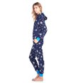 thumbnail image 3 of Ashford & Brooks Women's Mink Fleece Hooded One Piece Pajama Jumpsuit, 3 of 5