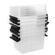 thumbnail image 5 of Caja de almacenamiento compacta de 6 piezas con tapa, de plástico, ideal para organizar artículos de papelería, cosméticos, joyas, cajones de escritorio y tocador., 5 of 5
