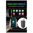 thumbnail image 1 of 2-in-1 Wireless Carplay Android Auto Adapter Smart AI Box Dongle Support USB&Type-C Wired to Wireless Adapter, 1 of 5