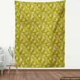 thumbnail image 4 of Ambesonne Floral Fabric by the Yard Upholstery, Yellow Toned Daisy Flowers, 2 Yards, Yellow Green and Khaki, 4 of 5
