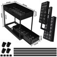 thumbnail image 6 of Goodwill Under Sliding Cabinet Basket Organizer, 2 Tier Storage Under Cabinet Bathroom Under Sink Organizers and Storage Black Under Sink Storage for Bathroom Kitchen, 6 of 9