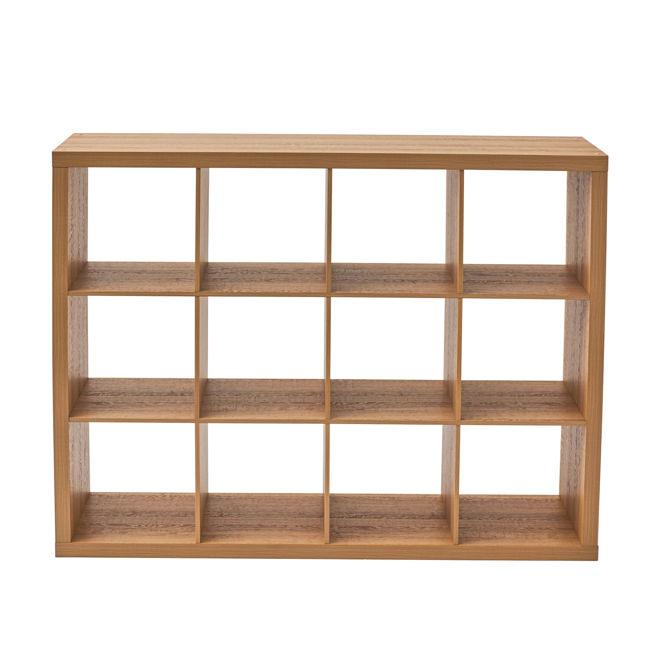 Better Homes & Gardens 12 Cube Storage Organizer, Light Honey