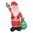thumbnail image 4 of Decoración inflable navideña de Papá Noel de 2,4 metros con luces integradas, 110 V de EE. UU., para césped, patio y porche. Adorno navideño., 4 of 9