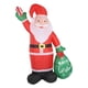 thumbnail image 5 of Adorno inflable de Papá Noel para Navidad. Fabricado en poliéster con luces internas brillantes. Ideal para fiestas, celebraciones en casa o para, 5 of 10