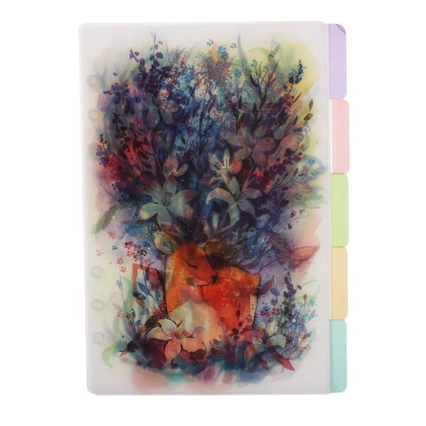 5pcs A5 A6 Cuaderno Diario Divisores pestañas Sunnimix Cuaderno de papel con pestañas