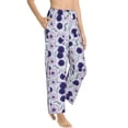 thumbnail image 2 of Uemuo Daisies Flowers Pattern Women's Wide Leg Palazzo Lounge Pants with Pockets Light Weight Loose Comfy Casual Pajama Pants-XX-Large, 2 of 9