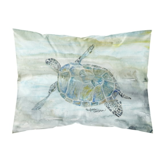 Sea Turtle Watercolor Fabric Standard Pillowcase