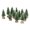 Green, variant on 12 Pieces Artificial Mini Christmas Tree,Sisal Snow Trees Bottle Brush Christmas Trees Pine Trees Ornaments with Wooden Base for Christmas Party Home Decoration