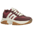 thumbnail image 2 of Tenis Ozono Mujer Rojo Cintas Plataforma Casual vino 26, 2 of 10