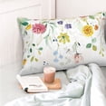 thumbnail image 4 of Pofeuu Wildflowers Print Polyester Microfiber Plush Pillowcases, Super Soft and Cozy Pillow Case Covers with Envelop Closure（Pillow core not included）-16"x24", 4 of 6