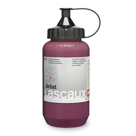UPC: 7612254331088 | Lascaux Artist Acrylics – Perylene Maroon 390 ml Tube