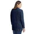 thumbnail image 2 of Woman Within Plus Size Long Stretch Denim Jacket Oversized Jean Jacket, 2 of 5