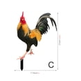 thumbnail image 3 of Poultry Decoration Courtyard Card Size Card Decoration Courtyard Decoration Acrylic Double Printing Party Card Animal Rowsgarden Decoration Gardening Decoration Rabbit Cardboard Hideout Custom Banner, 3 of 4