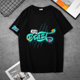 thumbnail image 3 of Camiseta de manga corta en blanco y negro de Mr Beast, de algodón de alta calidad, con cuello redondo y diseño de dibujos animados impresos para hombres y mujeres, 3 of 5