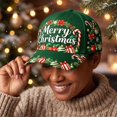 thumbnail image 6 of Green Ajustable Christmas Baseball Hat for Adults, Colorful Xmas Embroidered Novelty Cozy Twill Cotton Cap, Funny Christmas Gifts, 6 of 6