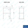 thumbnail image 5 of Stainless Steel Double Deck Overshelf – 14 in. x 24 in. – Heavy Duty, NSF Certified, Commercial-Grade, Adjustable Tiered Shelf for Kitchen Prep Tables and Workbenches, 5 of 8