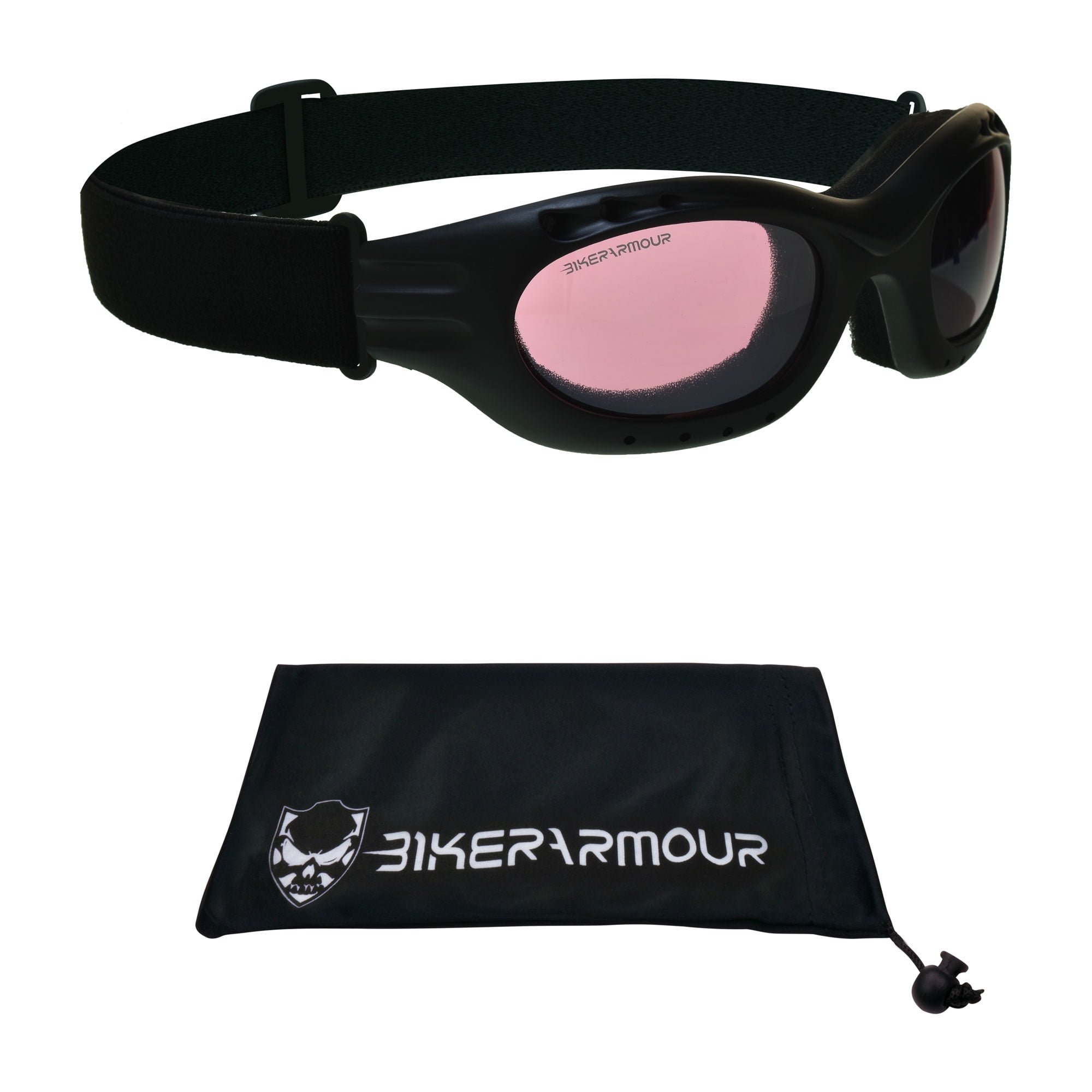 Bikershades Motorcycle Goggles Bike Riding Skiing Snowboarding Foam Cushion Sunglasses