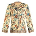 thumbnail image 5 of RYDCOT Womens Fall Ethnic Floral Bohemian Tops Long Sleeve Neck Button Down V Neck Shirts Turndown Collar Blouses for Women Casual Elegant Tops, 5 of 5