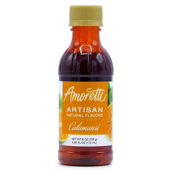 Amoretti - Natural Calamansi Artisan Flavor Paste 8 oz - Perfect For Pastry, Savory, Brewing, and more, Preservative Free, Gluten Free, Kosher Pareve, No Artificial Sweeteners, Highly Concentrated