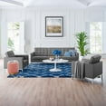 thumbnail image 2 of Tufted Armchair and Sofa Set, Faux Leather, Silver Grey Gray, Modern Contemporary Urban Design, Living Lounge Room Hotel Lobby Hospitality, 2 of 6