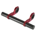 thumbnail image 4 of Unique Bargains Blue Carbon Fiber Pattern Handle Bar Extender Double Aluminum Alloy Handlebar Extension Bracket for Bicycle, 4 of 7