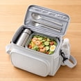 thumbnail image 4 of Insulated Reusable Lunch Bag Adult Large Lunch Box for Women and Men with Adjustable Shoulder Strap,Front Zipper Pocket and Dual Large Mesh Side Pockets, 4 of 6