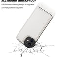 thumbnail image 6 of REQO Compatible with iPhone 12 Compatible with iPhone 12 Pro Wallet Case with Card Holder, PU Leather Kickstand Card Slots Case, Double Magnetic Clasp Durable Shockproof Cover 6.1 Inch(White), 6 of 7