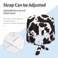 thumbnail image 3 of Xecao Cow Skin 2 Print Men Women Adjustable Working Cap with Button Unisex Hats Sweatband, 3 of 7