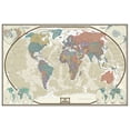 thumbnail image 1 of World Executive Wall Map Poster Mural (48x70 Laminated), 1 of 4