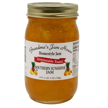 Grandma's Jam House All Natural USA Made Homestyle Southern Sunshine Jam, 19 oz