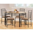 thumbnail image 6 of Mainstays Louise Traditional 5-Piece Wood & Metal Dining Set, Natural, 6 of 6