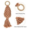 thumbnail image 4 of Macrame Plant Hangers, Different Tiers Handmade Cotton Rope Hanging Planters Set Flower Pots Holder Stand for Indoor Outdoor Boho Home Decor,Brown, 4 of 7