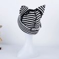 thumbnail image 2 of Gorro de lana de zorro para mujer, gorro de punto de ganchillo para disfraz, regalo de Navidad, Hip-hop, novedad de 2023, 2 of 3