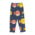thumbnail image 4 of Balery Cute Puffer Fish print Women's Pajama Pants,Ultra Lightweight Pjs,Lounge Pant-Small, 4 of 9