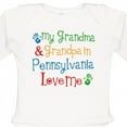 thumbnail image 4 of Inktastic Pennsylvania Grandma and Grandpa Love Me Boys or Girls Long Sleeve Baby Bodysuit, 4 of 5