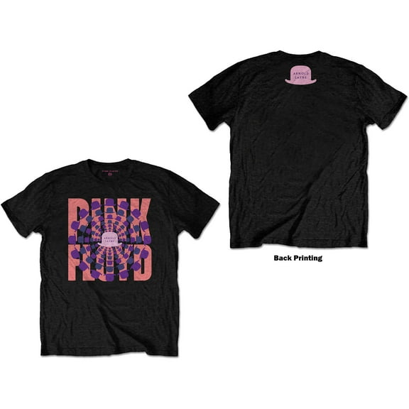 Men's Pink Floyd Arnold Layne (Back Print) Slim Fit T-shirt Small Black