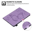 thumbnail image 3 of Dteck for iPad Pro 11 inch 4th Gen (2022)/3rd/2nd/1st Gen(2021/2020/2018),for iPad 10.9 Inch 2022/2020 iPad Air 5th/4th Embossed Butterfly PU Leather Folio Stand Case with Card Holders, Purple, 3 of 6