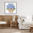 thumbnail image 3 of Stupell Industries Shabby Chic Blue Hydrangea Picnic Basket Gray Framed Giclee Art, 24 x 24, by Petals Prints Design, 3 of 8