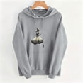 thumbnail image 5 of Juebong fashion Women's Graphic Halloween Hoodie Vintage Distressed Dark Tone Witch Printed Sweatshirt Solid Color Long Sleeve Hooded Pullover with Kangaroo Pocket Loose Fit Casual Fall Outwear, 5 of 5