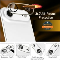 For Apple iPhone 17 AIR Camera Lens Protector Tempered Glass, Clear, Scratch-Resistant, 9H Hardness Back Protection