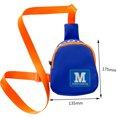 thumbnail image 3 of Bolsa bandolera de cuero de lona para niños de moda para niños (azul oscuro) Likrtyny Para Estrenar, 3 of 6