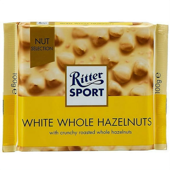 Ritter Sport White Chocolate Hazelnut Bar-Pack of 3