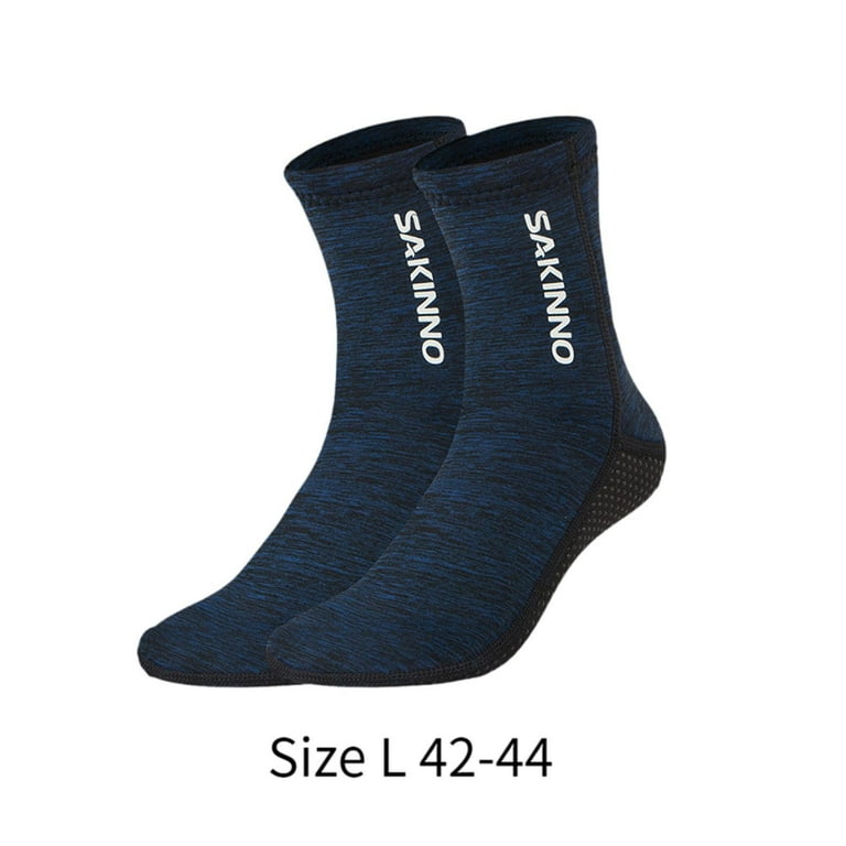 funtasica Diving Socks Scuba Socks 3mm Neoprene Flexible Wetsuits Socks Water Fin Socks for Surfing Freediving Scuba Diving L