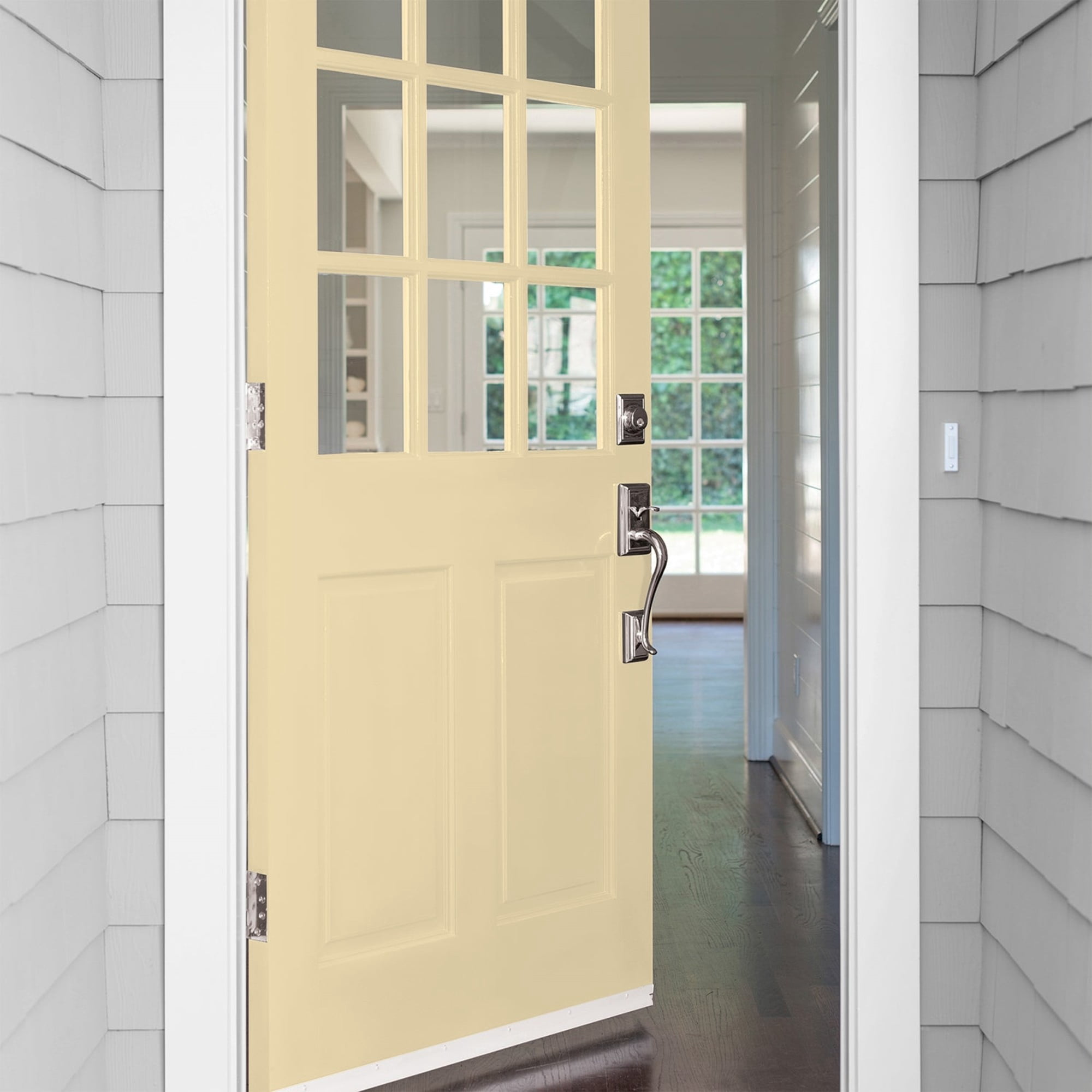 Glidden Fundamentals Caramelized Pears / Yellow, Semi-Gloss Exterior Paint, 5 Gallon